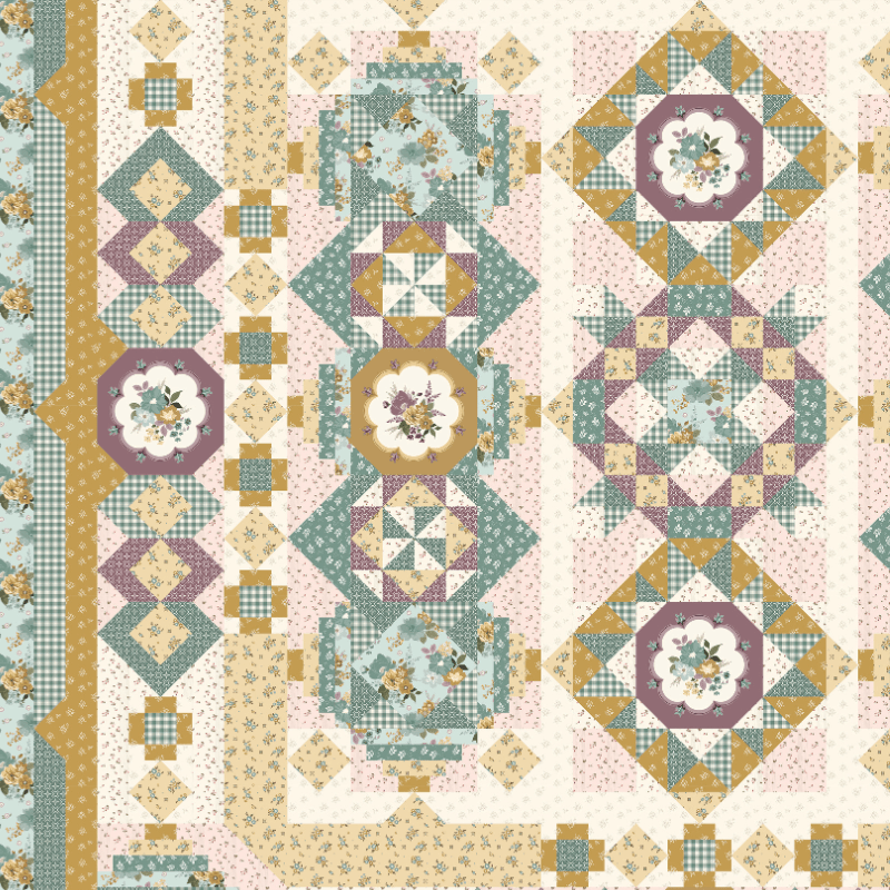 Precut! Blooming Fields Block of the Month - Begins April 2026 P-BLMFLD-APR26