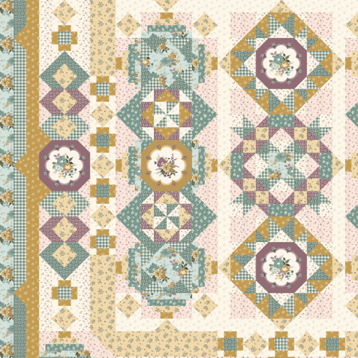 Precut! Blooming Fields Block of the Month - Begins April 2026 P-BLMFLD-APR26