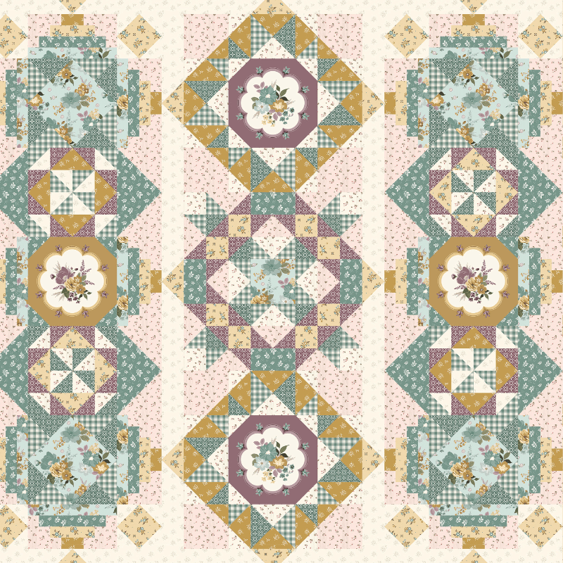 Precut! Blooming Fields Block of the Month - Begins April 2026 P-BLMFLD-APR26