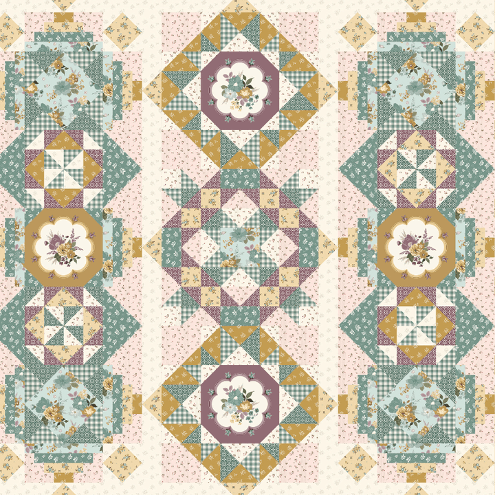 Precut! Blooming Fields Block of the Month - Begins April 2026 P-BLMFLD-APR26