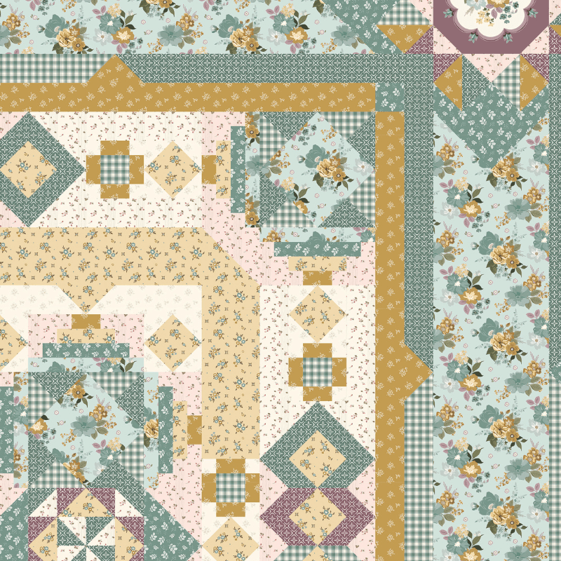 Precut! Blooming Fields Block of the Month - Begins April 2026 P-BLMFLD-APR26