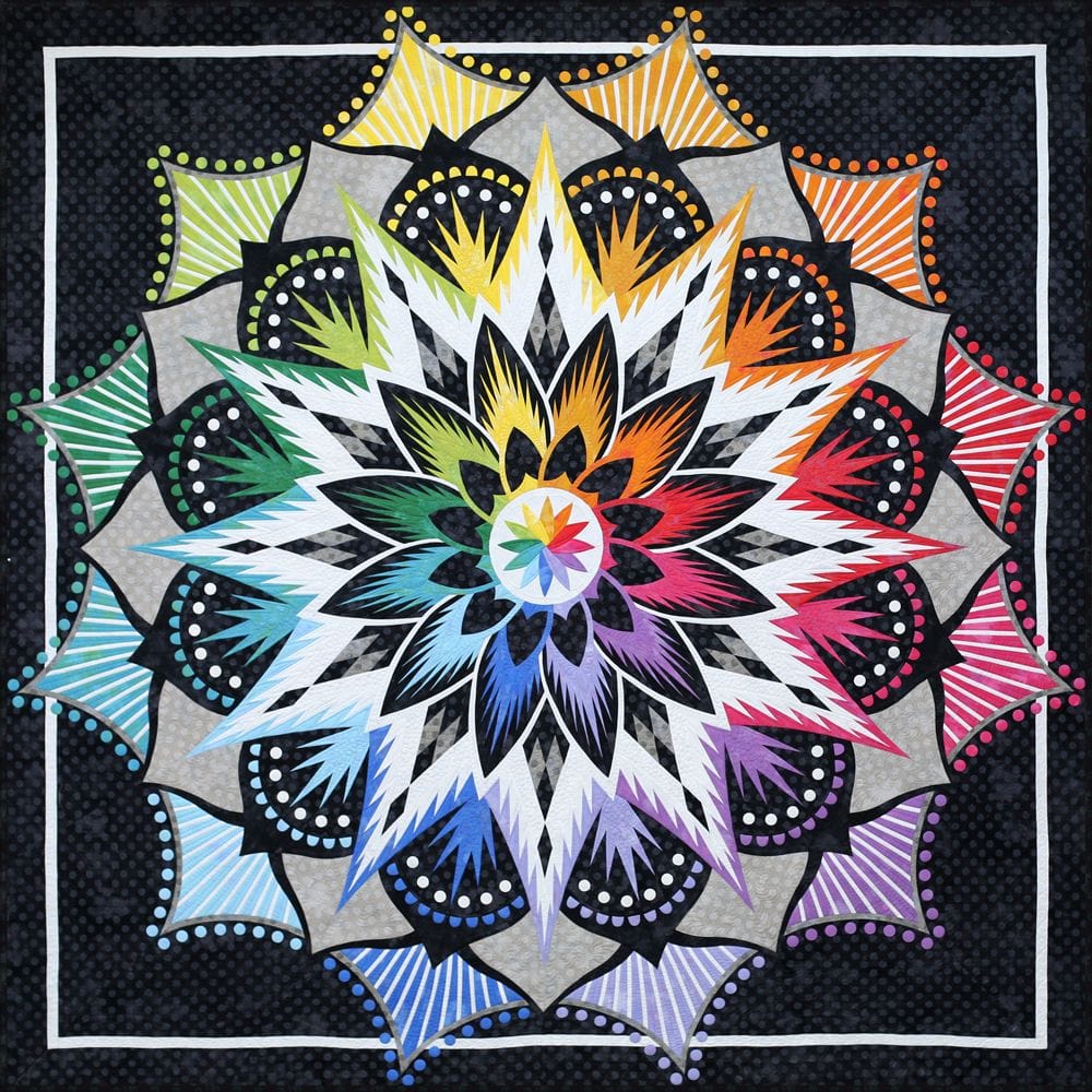 PRECUT Carnival Flower Block of the Month - Begins April 2024 P-CARNFL-APR24