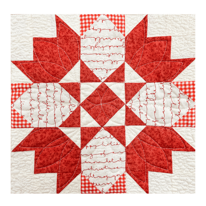 Precut! Classic Red & Cream Block of the Month - Begins July 2025 P-RED&CRM-JUL25