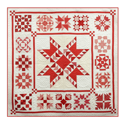 Image of Classic Red & Cream quilt.