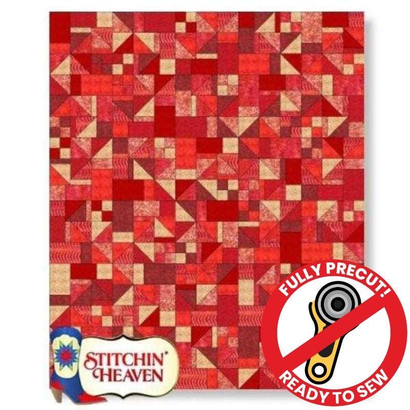 Quilt Kit – Medley In Red – 51″ X 71″ A Season To Believe Cardinal Panel  Throw Quilt – Top & Binding – Fabric Utopia