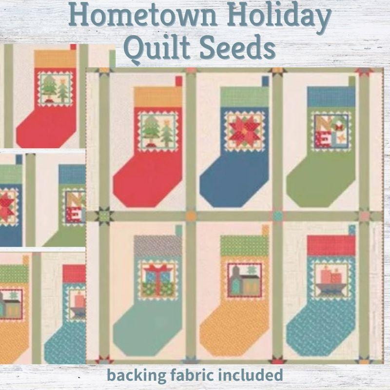 Precut! Home Town Holiday Quilt Seeds Block of the Month - Begins February 2025 P-HMTOWNHO-FEB25