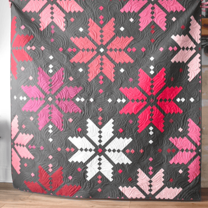 Precut! Knitted Star Quilt Kit 62" x 62" KNITTEDSTAR-CQK