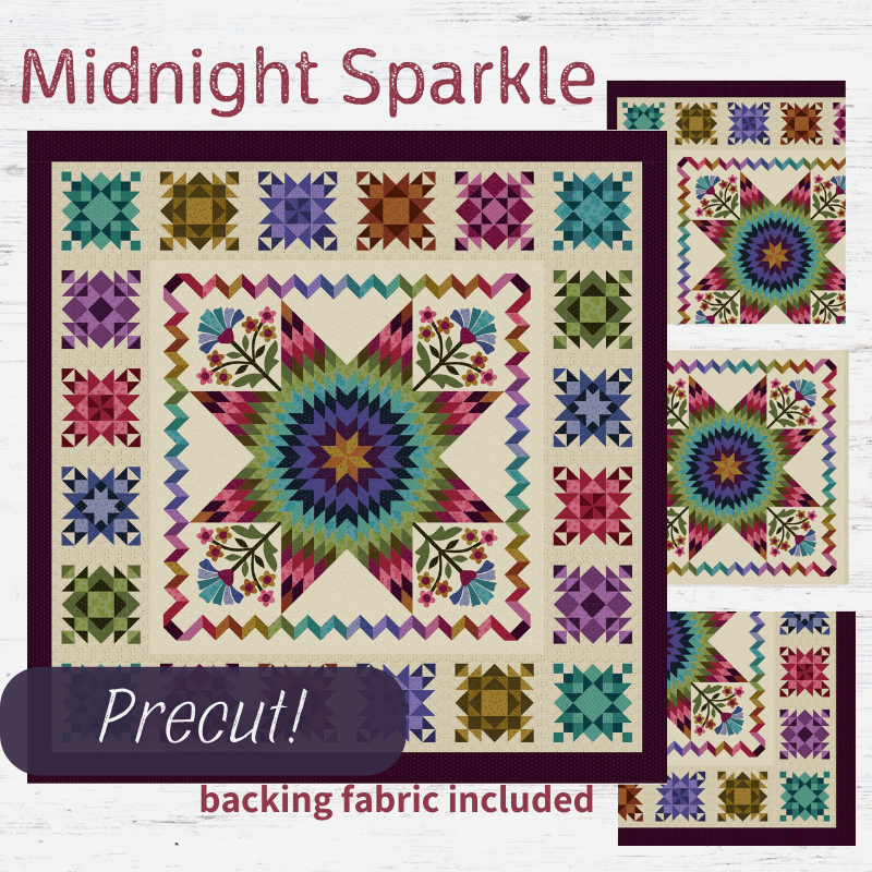 Precut! Midnight Sparkle Block of the Month - Begins February 2026 P-MDNTSPK-FEB26