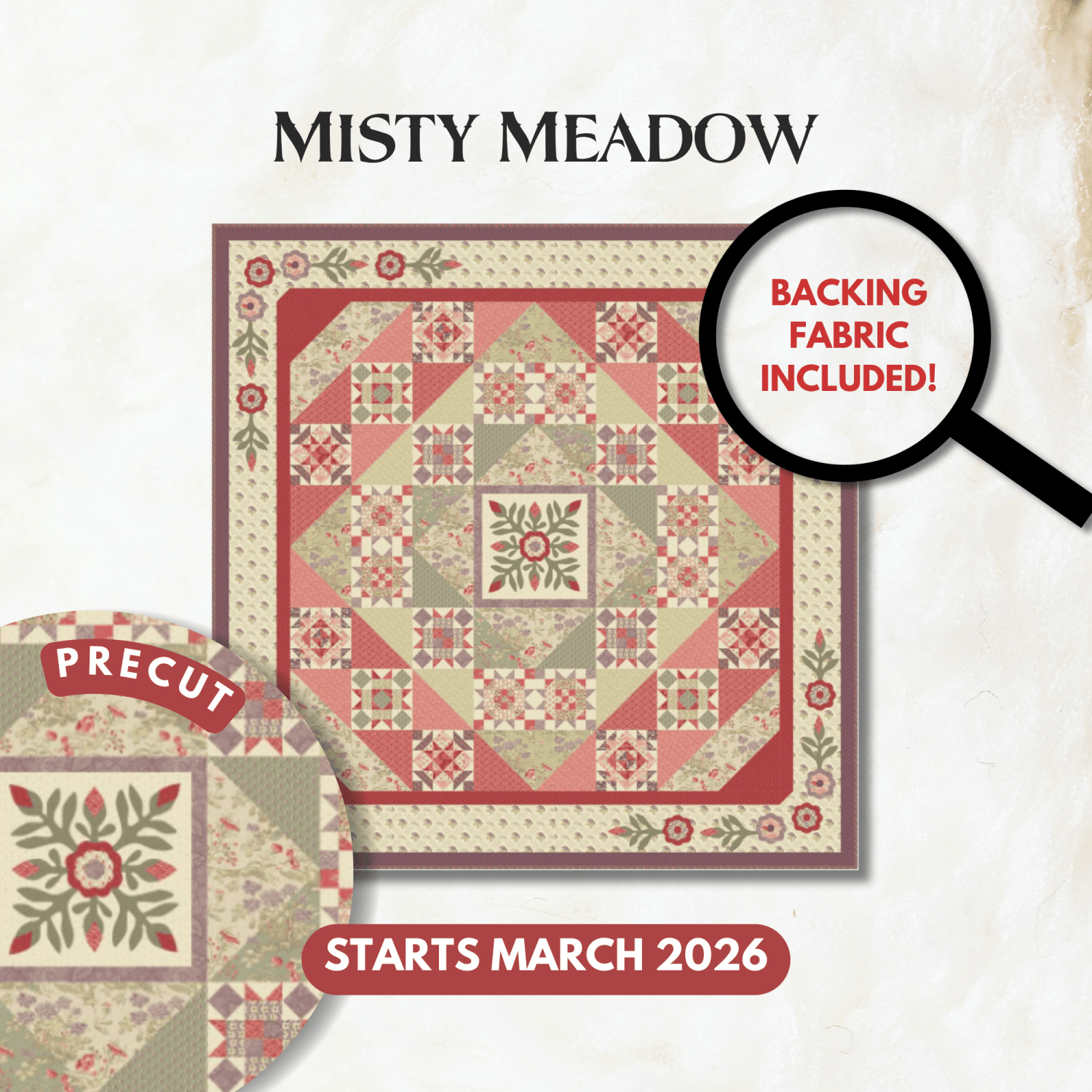 Precut! Misty Meadow -  March 2026 P-MSTMDW-MAR26