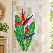 Precut! New Worlds Bird of Paradise Quilt Kit NWBRDPRDS1-QK