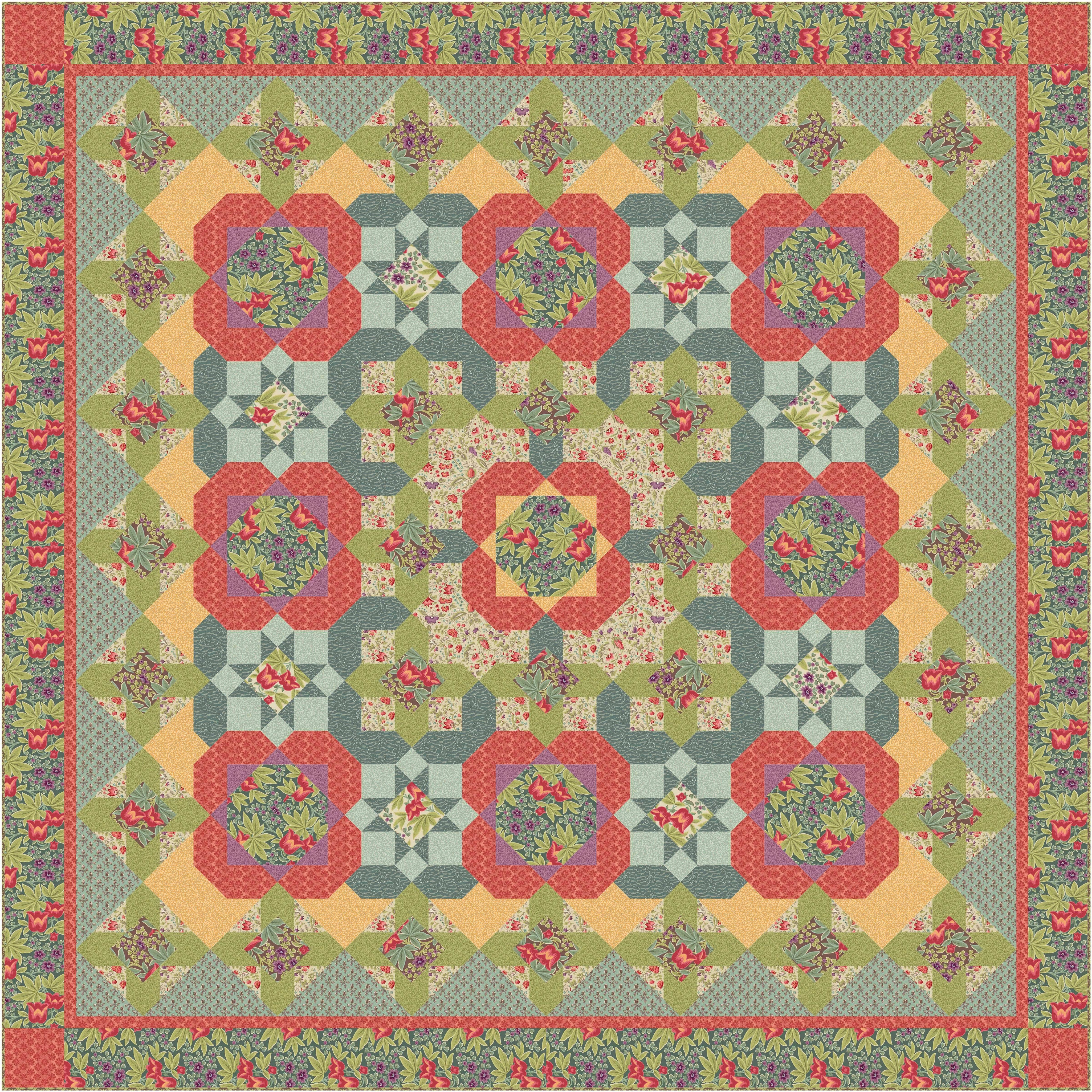 Precut! Petal Paradise Block of the Month - November 2026 PTLPARADSE-NOV26
