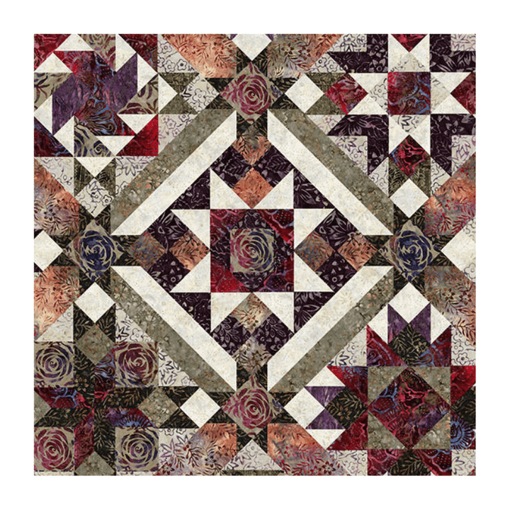 Precut! Plum Fusion Block of the Month - Begins November 2024 P-PLUMF-NOV24