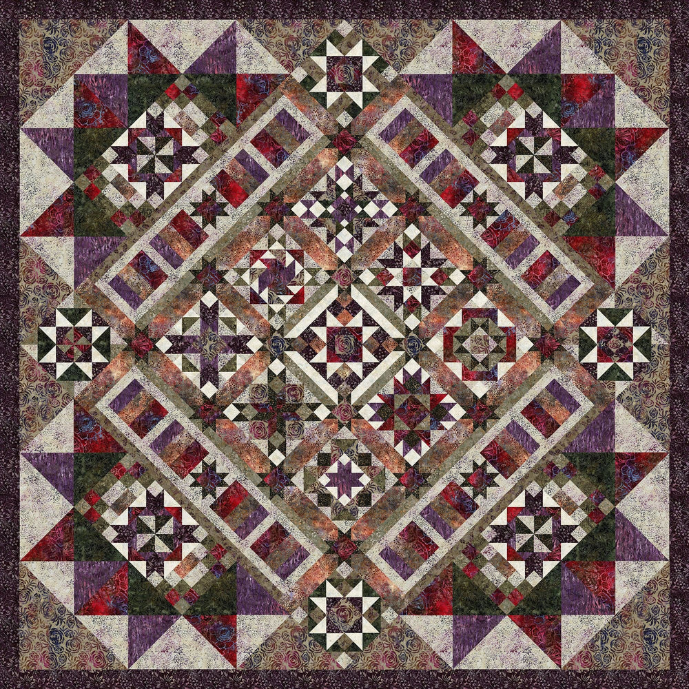 Precut! Plum Fusion Block of the Month - Begins November 2024 P-PLUMF-NOV24