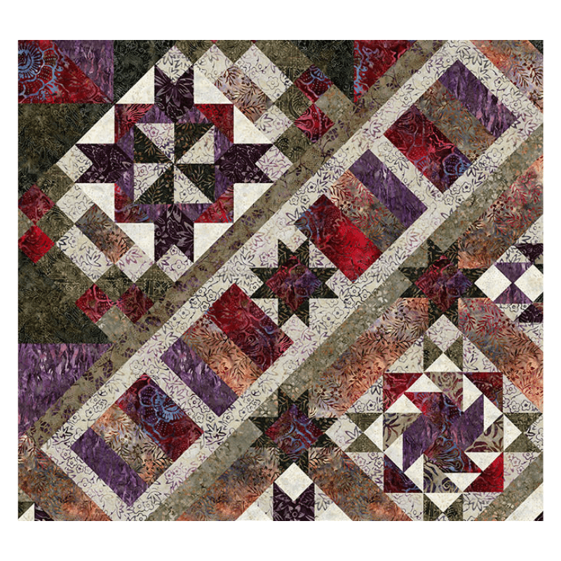 Precut! Plum Fusion Block of the Month - Begins November 2024 P-PLUMF-NOV24