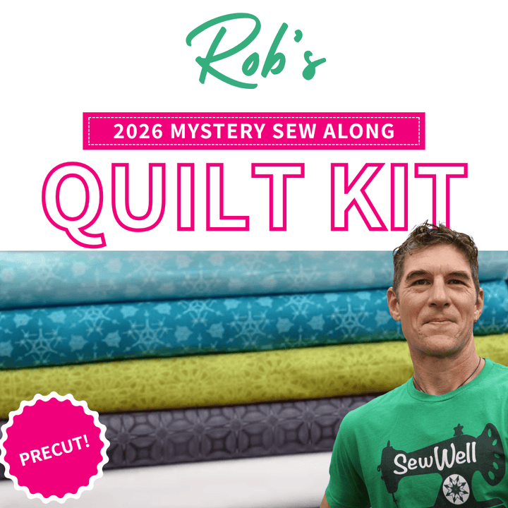 Precut Quilt Kit – Team Rob | 2026 New Year’s Day Mystery Sew Along NYM26-ROB-MQK
