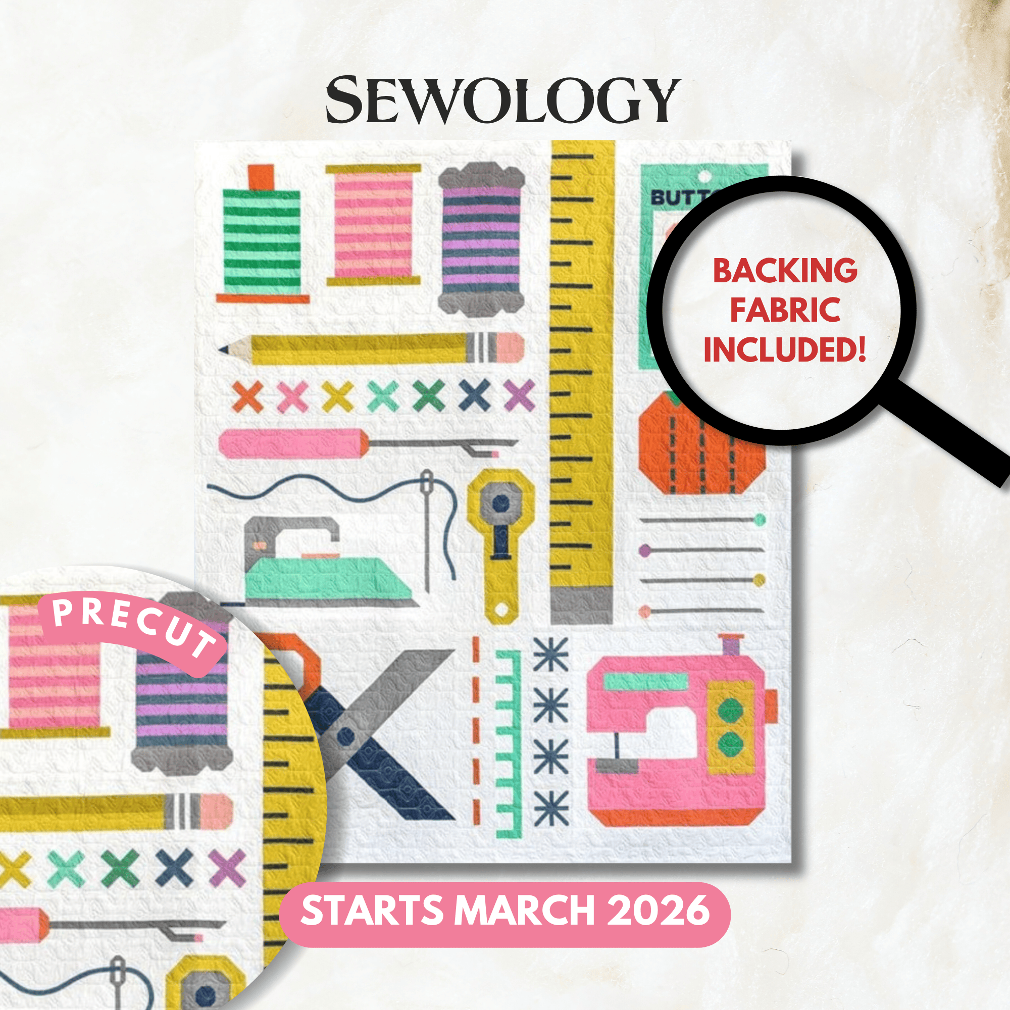 Precut! Sewology -  March 2026 P-SEWLGY-MAR26
