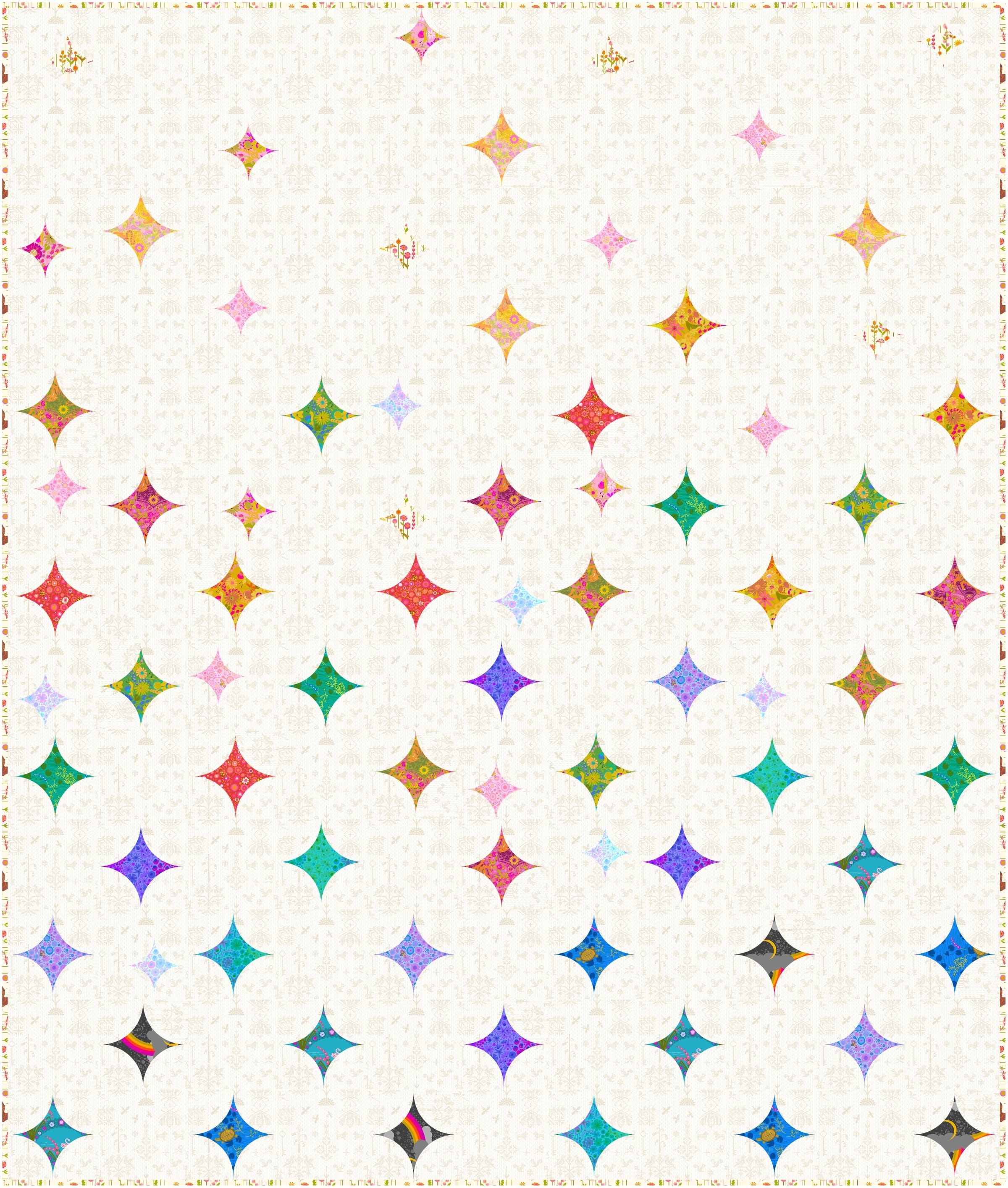 Precut! Sparkle and Pop Quilt Kit - 72" x 80" SPRKLPOP-CQK