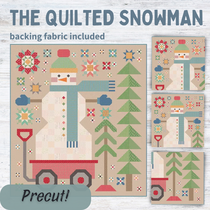 Precut! The Quilted Snowman Block of the Month - Begins November 2024 P-QSNOW-NOV24