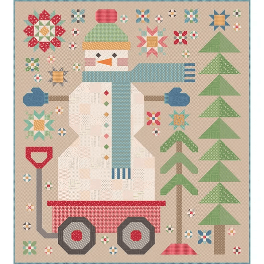 Precut! The Quilted Snowman Block of the Month - Begins November 2024 P-QSNOW-NOV24