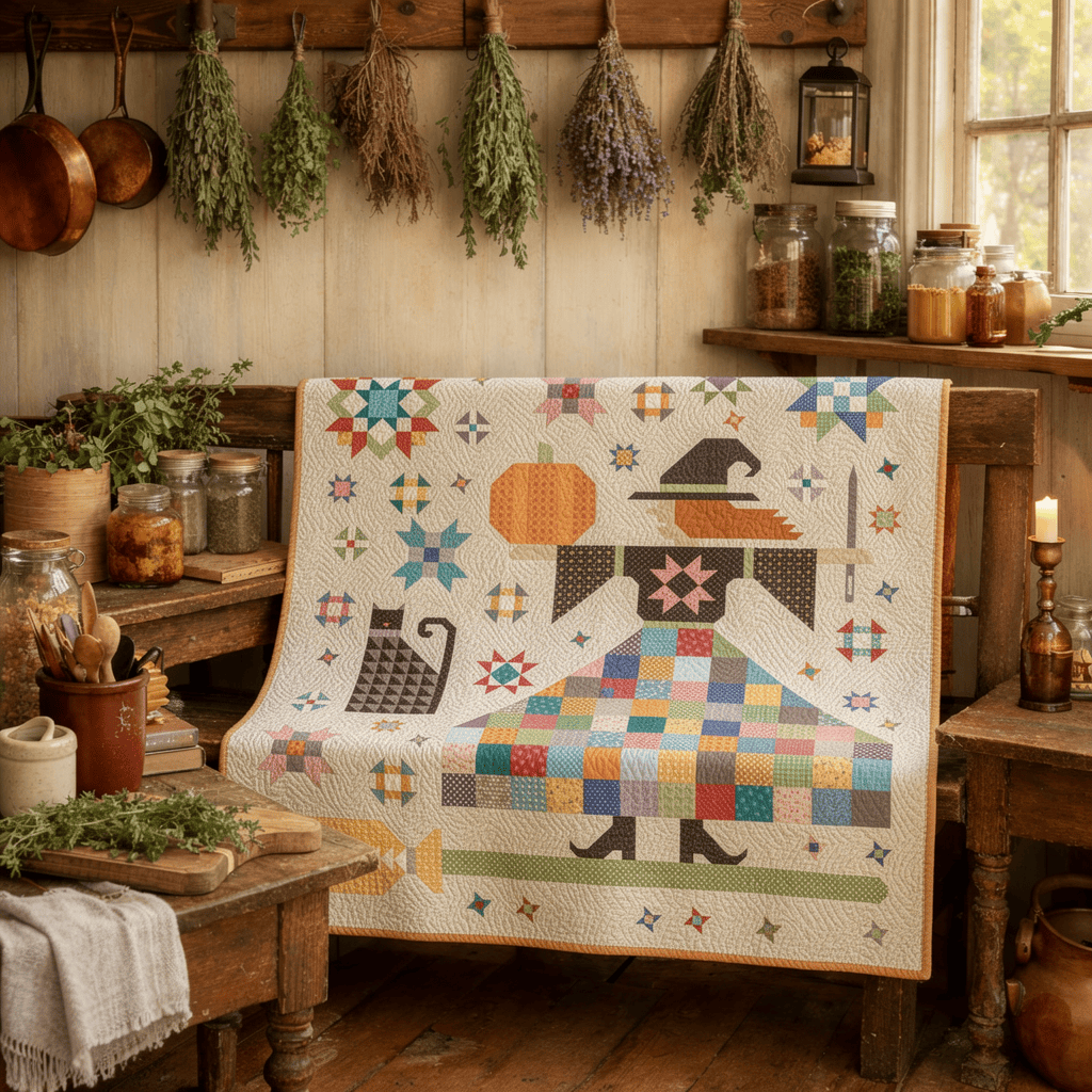 Precut! The Quilted Witch PQUILTWITCH-RBQK