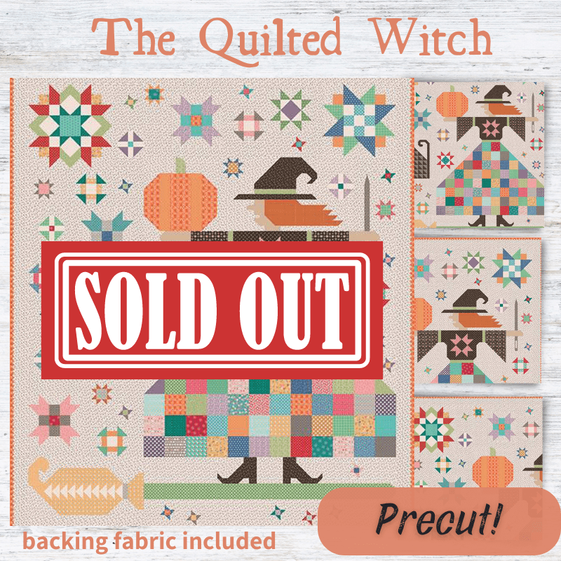 Precut! The Quilted Witch Block of the Month - Begins October 2024 P-QWITCH-OCT24