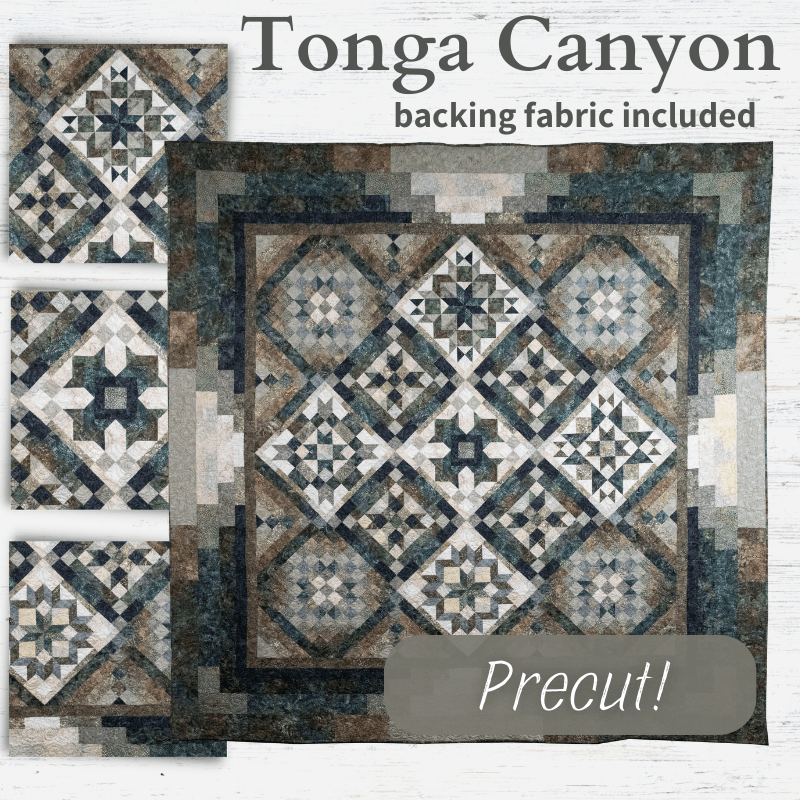 Precut! Tonga Canyon Block of the Month - Begins August 2024 P-TONGA-AUG24