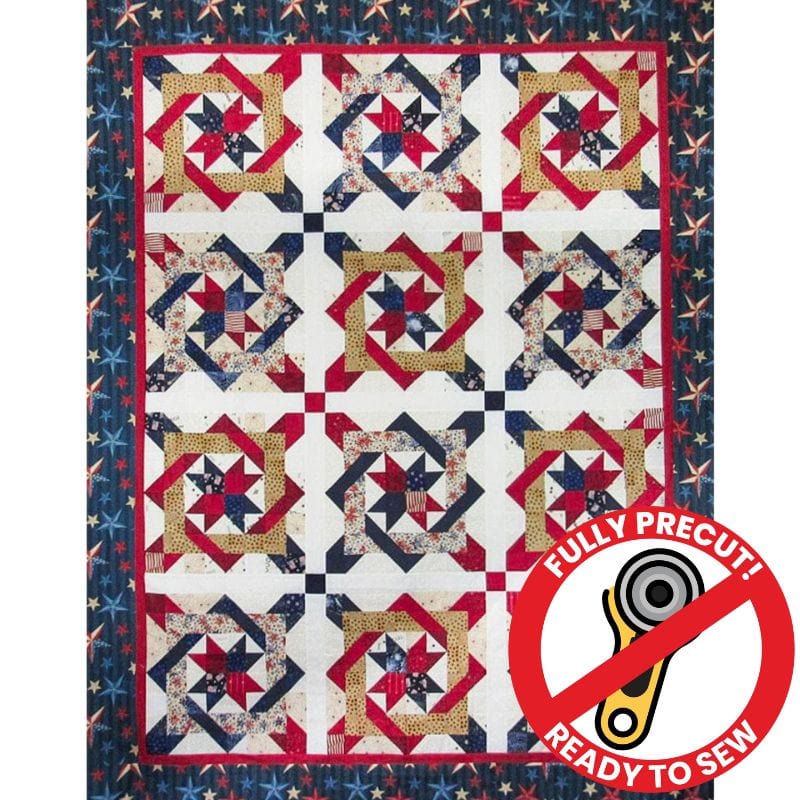 Precut! Whirly Gig Twister Quilt Kit WHRLYGTWSTR-CQK