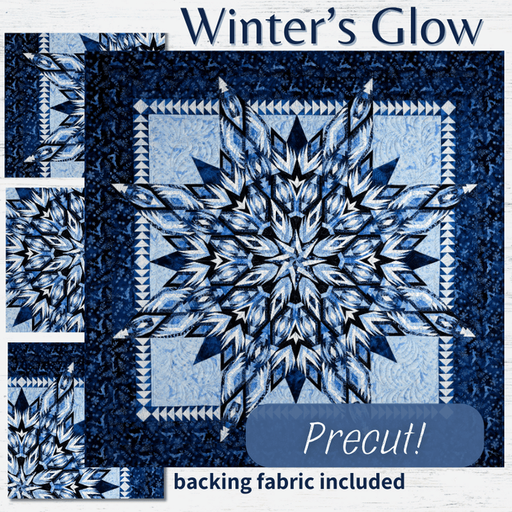 Precut! Winter's Glow Block of the Month - Begins December 2024 P-WINTGLOW-DEC24