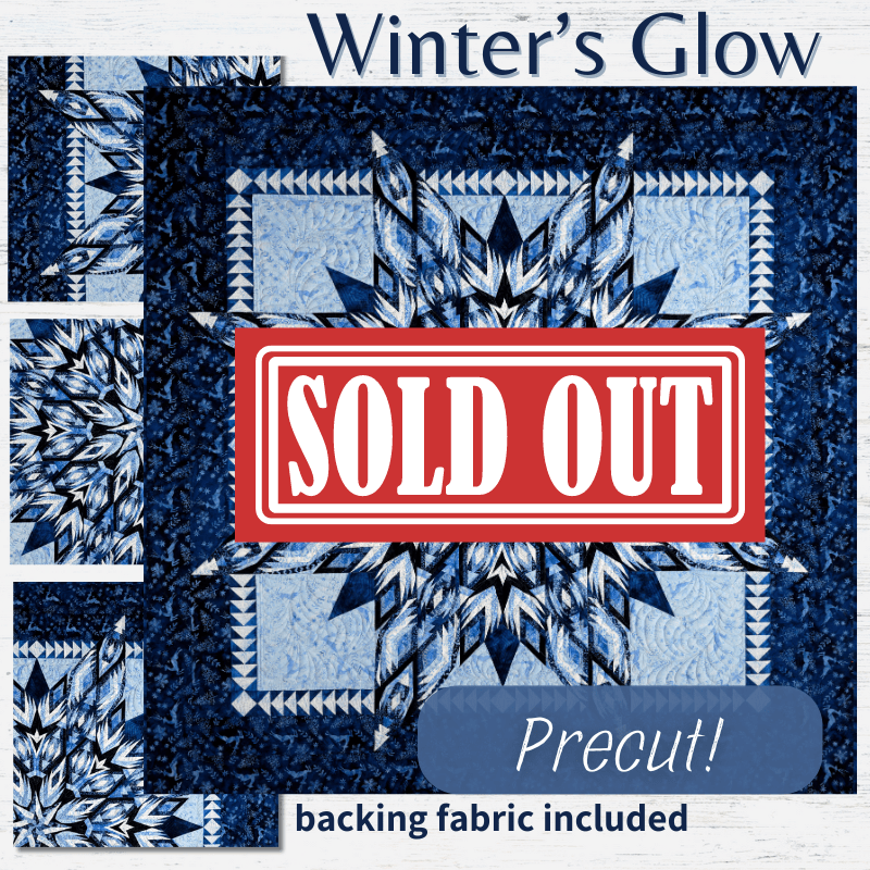 Precut! Winter's Glow Block of the Month - Begins December 2024 P-WINTGLOW-DEC24