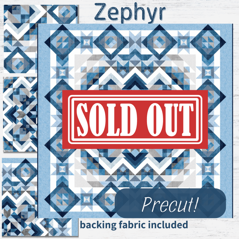 Precut! Zephyr Block of the Month - Begins December 2024 P-ZEPHYR-DEC24