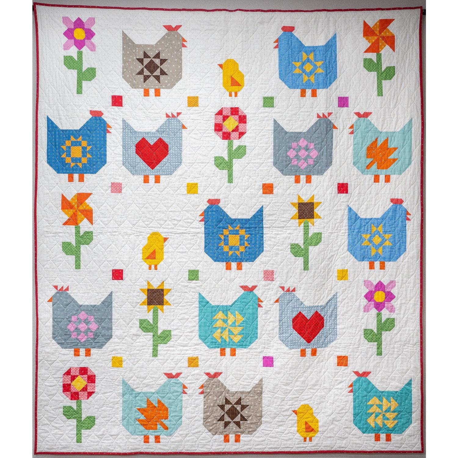Quilted Chicks 2025 M: 06  - Arizona Star Chicken QC25-06