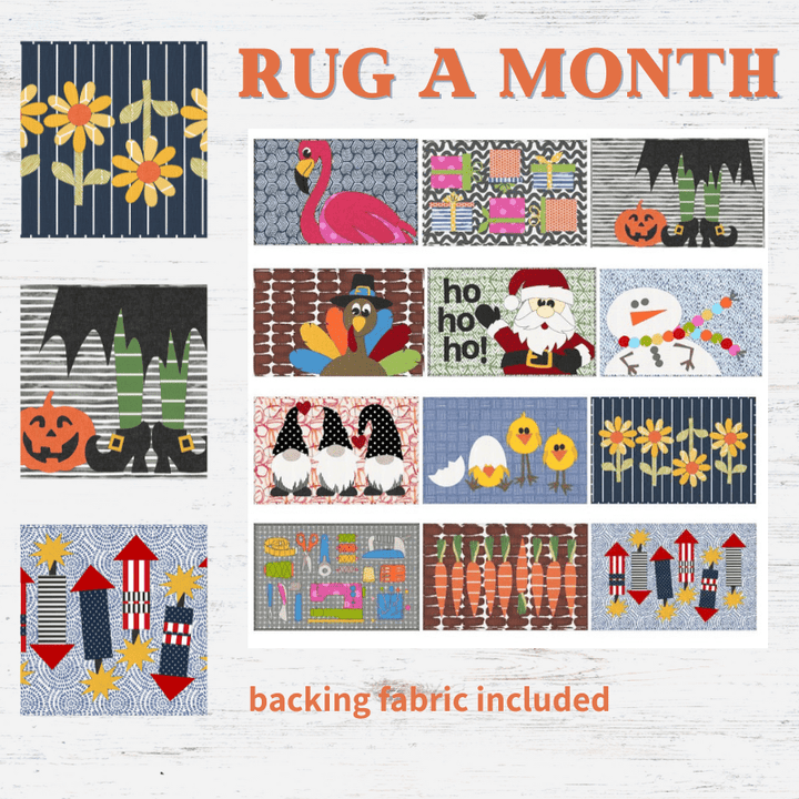 Rug a Month Block of the Month - Begins June 2025 RUGMONTH-JUN25