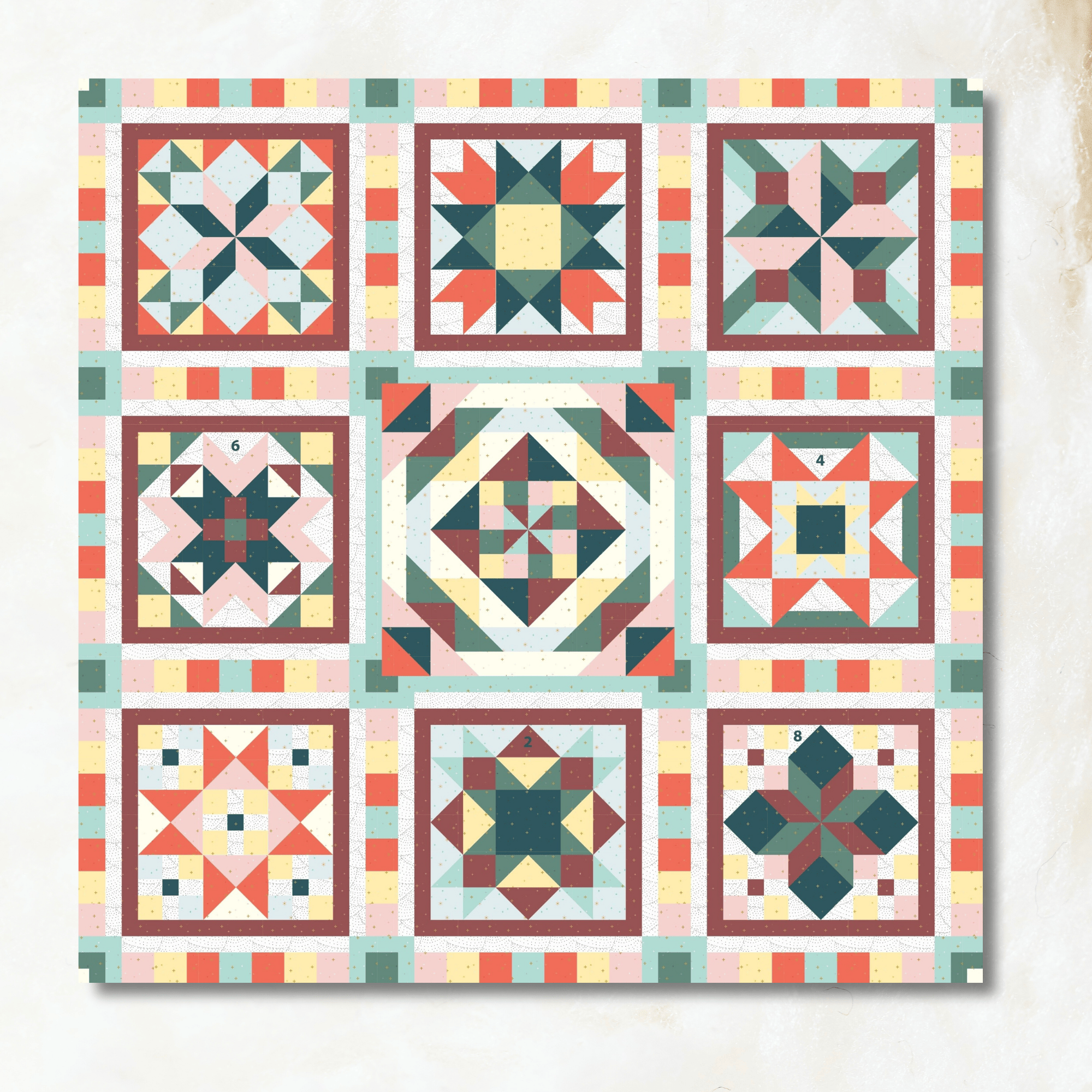 Sangria Block of the Month -  April 2026 SANGRIA-APR26