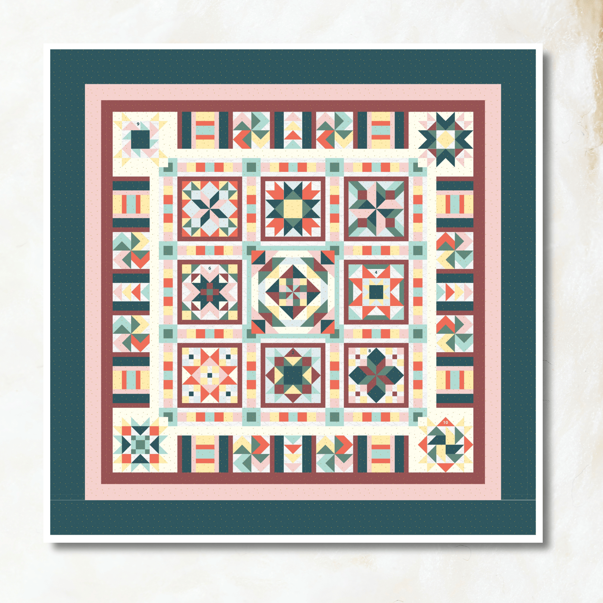 Sangria Block of the Month -  April 2026 SANGRIA-APR26