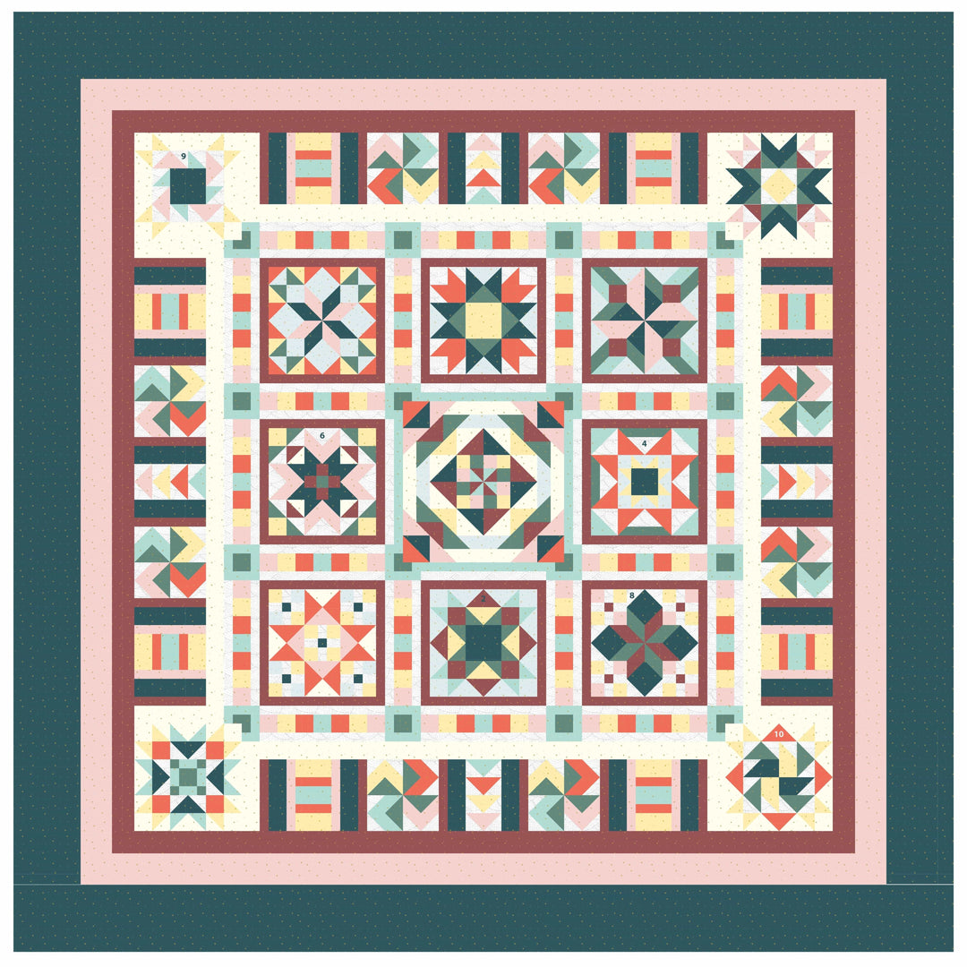 Sangria Block of the Month - Begins April 2026 SANGRIA-APR26