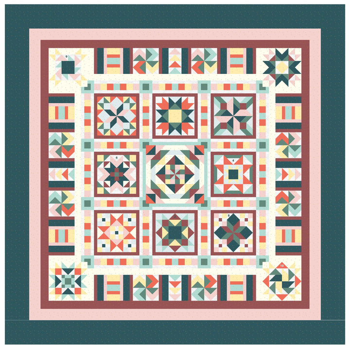 Sangria Block of the Month - Begins April 2026 SANGRIA-APR26