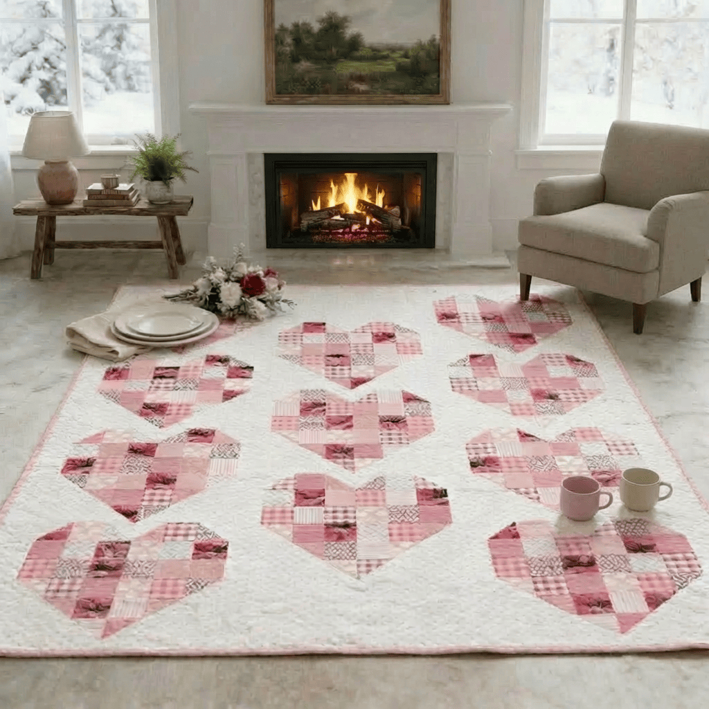 Scrappy Hearts Quilt Kit SCARPYHEARTS-QK