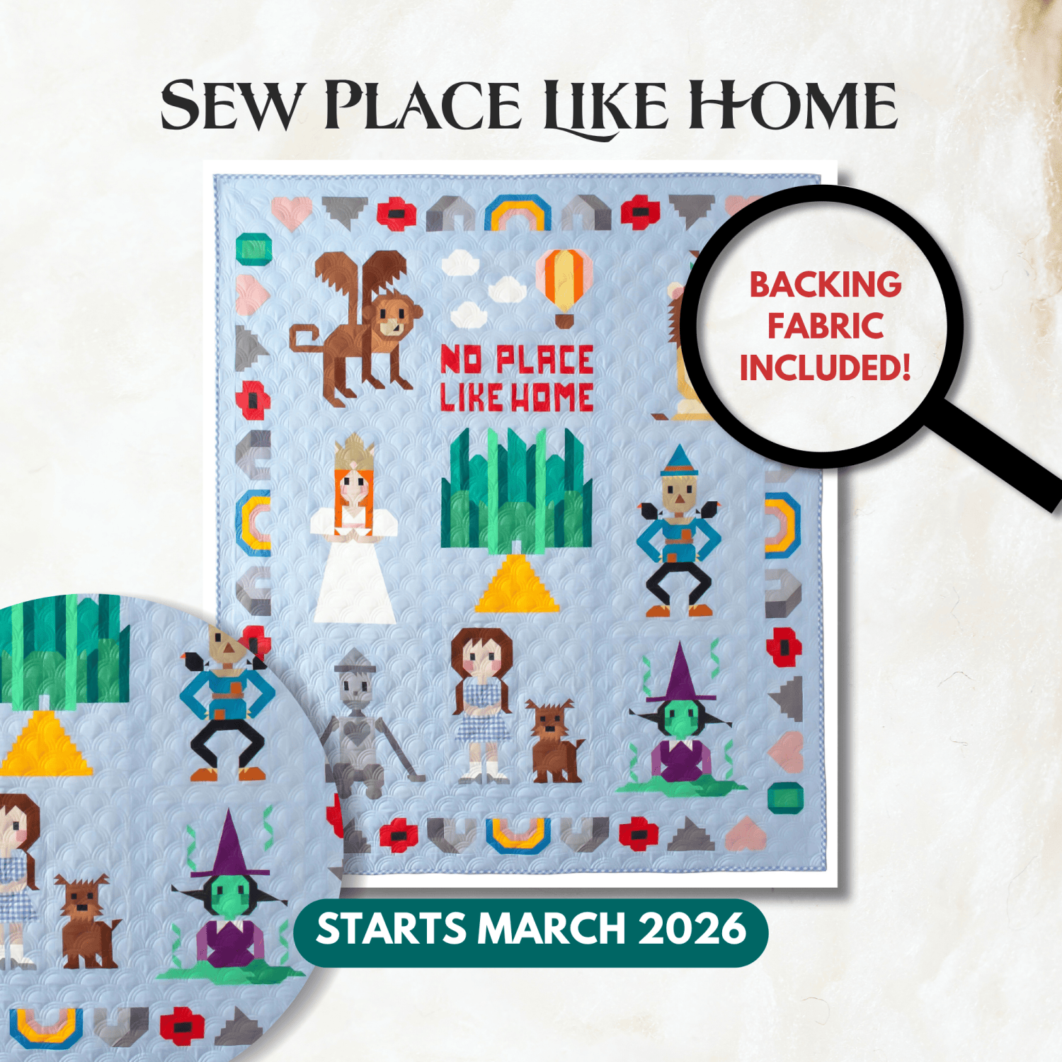 Sew Place Like Home Block of the Month -  March 2026 SEWPLC-MAR26