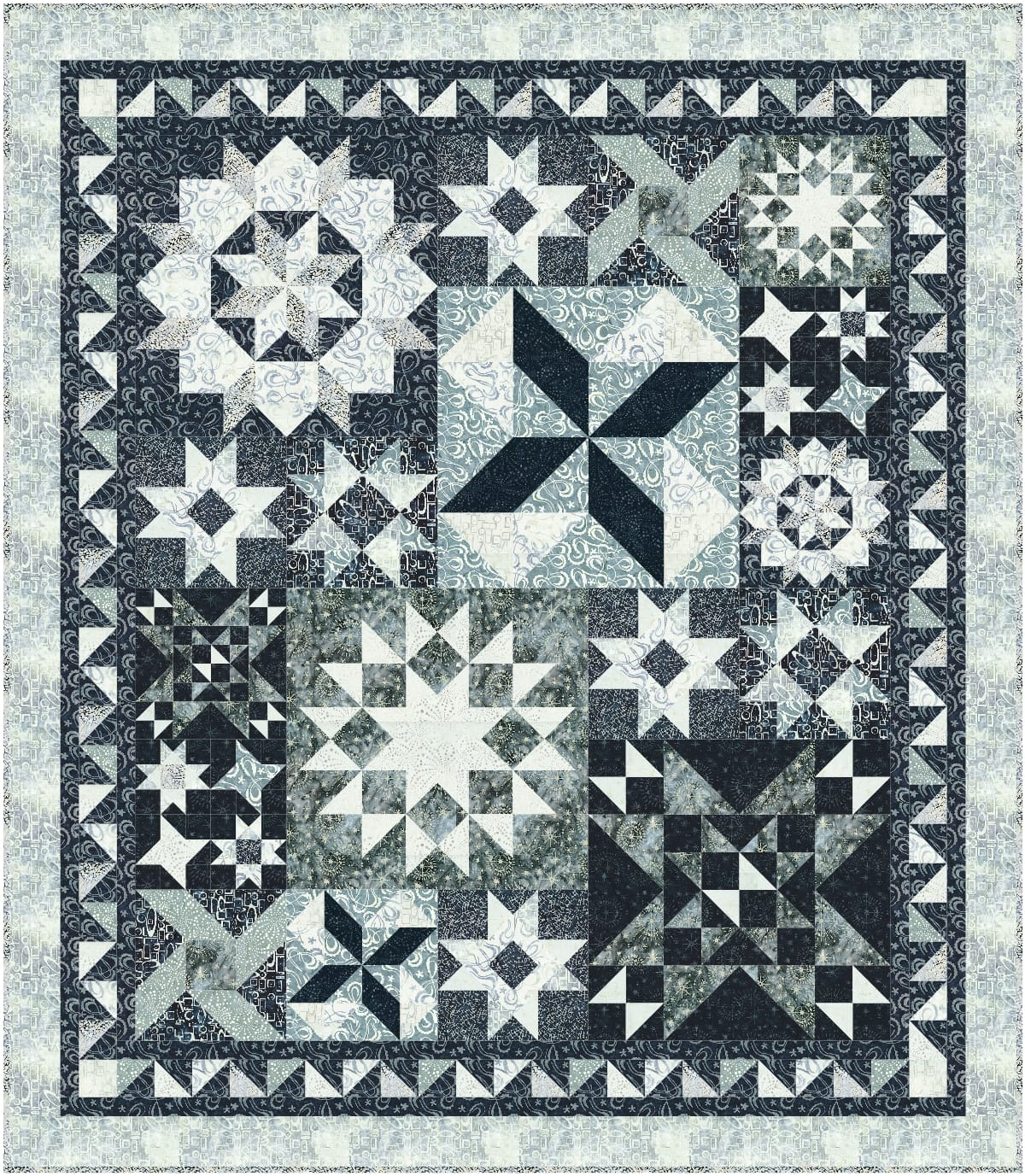 Starry Sampler Precut Block of the Month - January 2027 STARSAM-JAN27