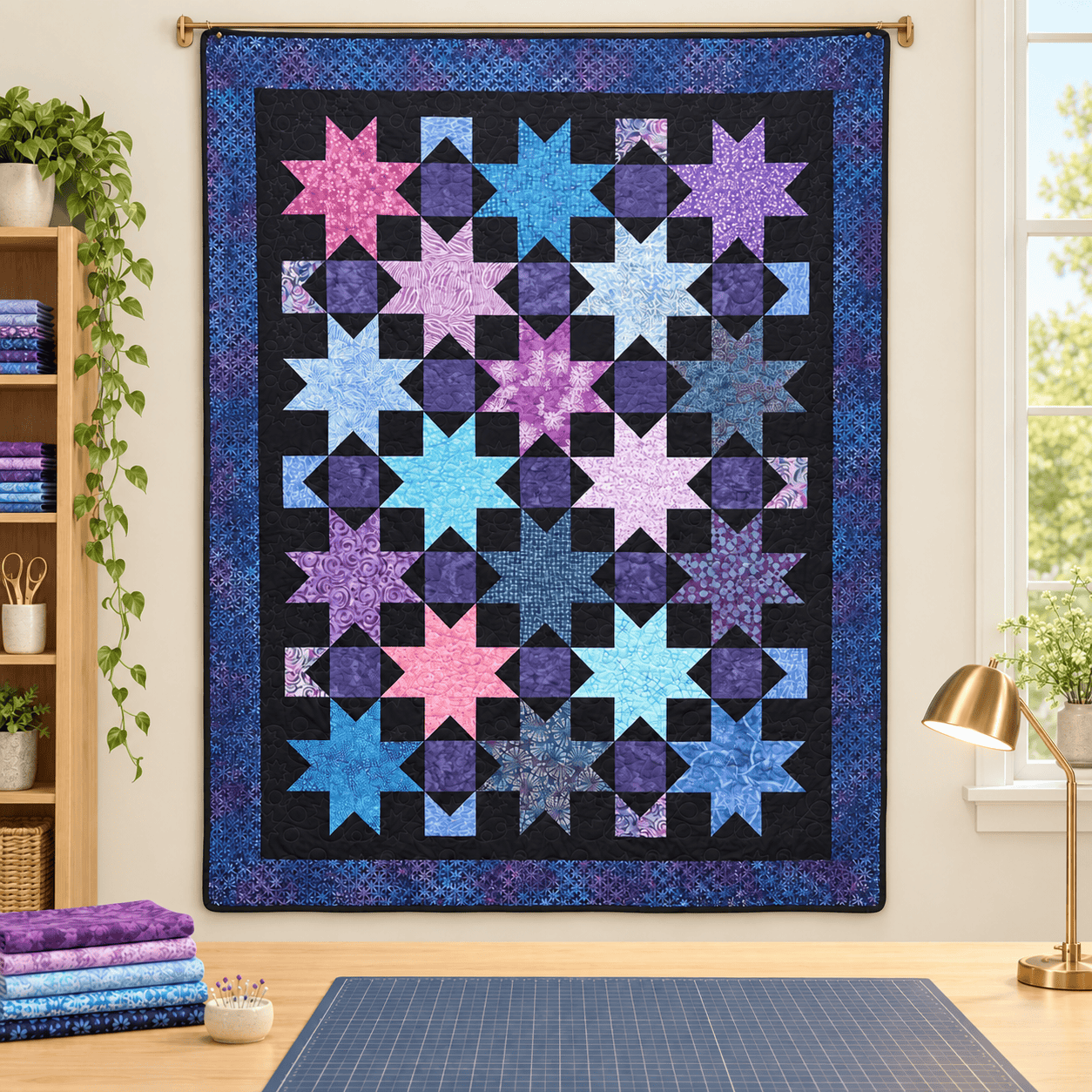 Stars Aligned Queen Size Quilt Kit SA-QUEEN-QK