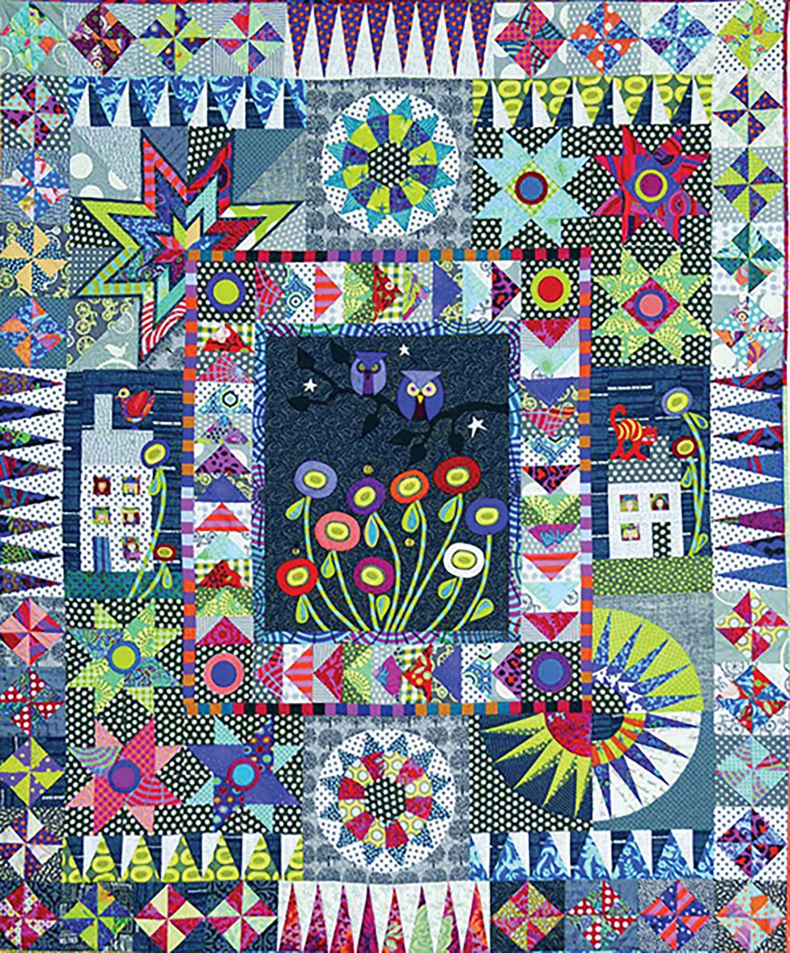 Urban Owls Block of the Month - Begins October 2024 URBANOWL-OCT24