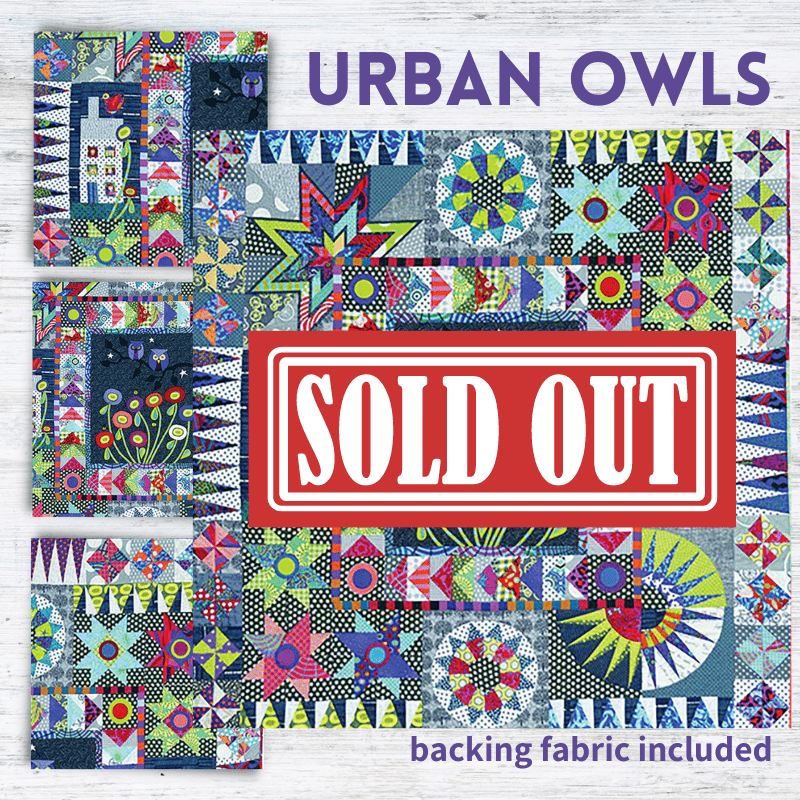 Urban Owls Block of the Month - Begins October 2024 URBANOWL-OCT24