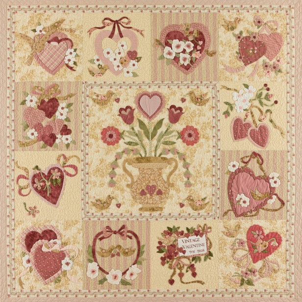 Vintage Valentine Block of the Month - Begins February 2024 VINTVAL-FEB24