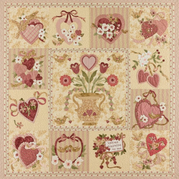 Vintage Valentine Block of the Month - Begins February 2024 VINTVAL-FEB24