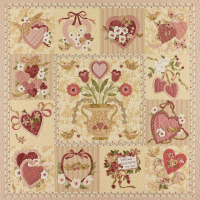 Image of Vintage Valentine quilt.