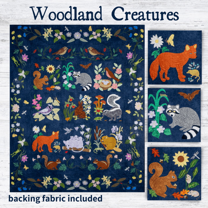 Woodland Creatures Block of the Month - Begins November 2024 WOODCREAT-NOV24