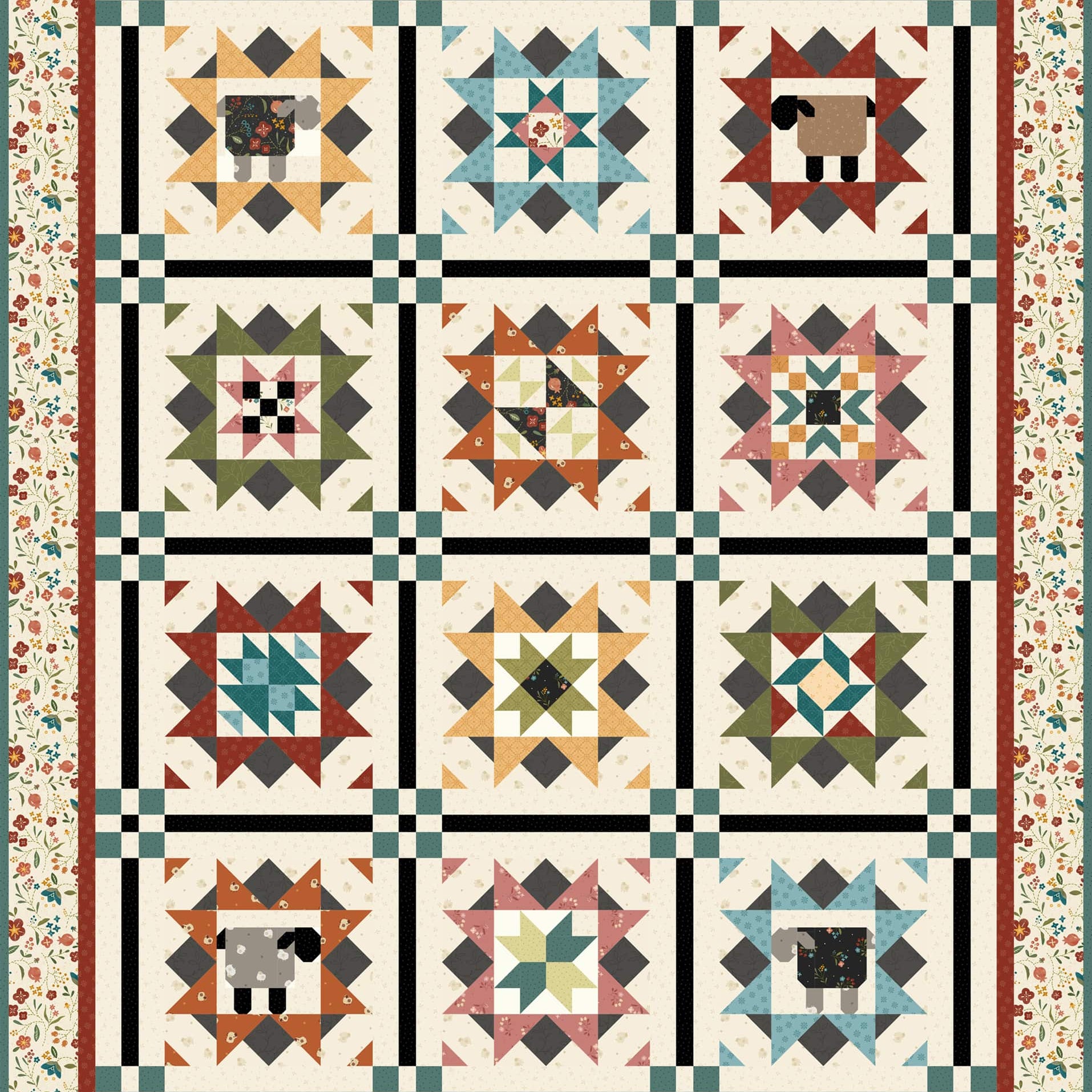 Woolly Whims Quilt Kit WOOLLYWHIMS-RBQK