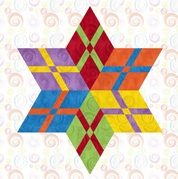 Woven Ribbon Star Quilt Kit WOVRIBSTARB-QK