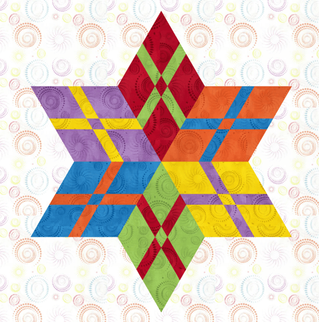 Woven Ribbon Star Quilt Kit WOVRIBSTARB-QK