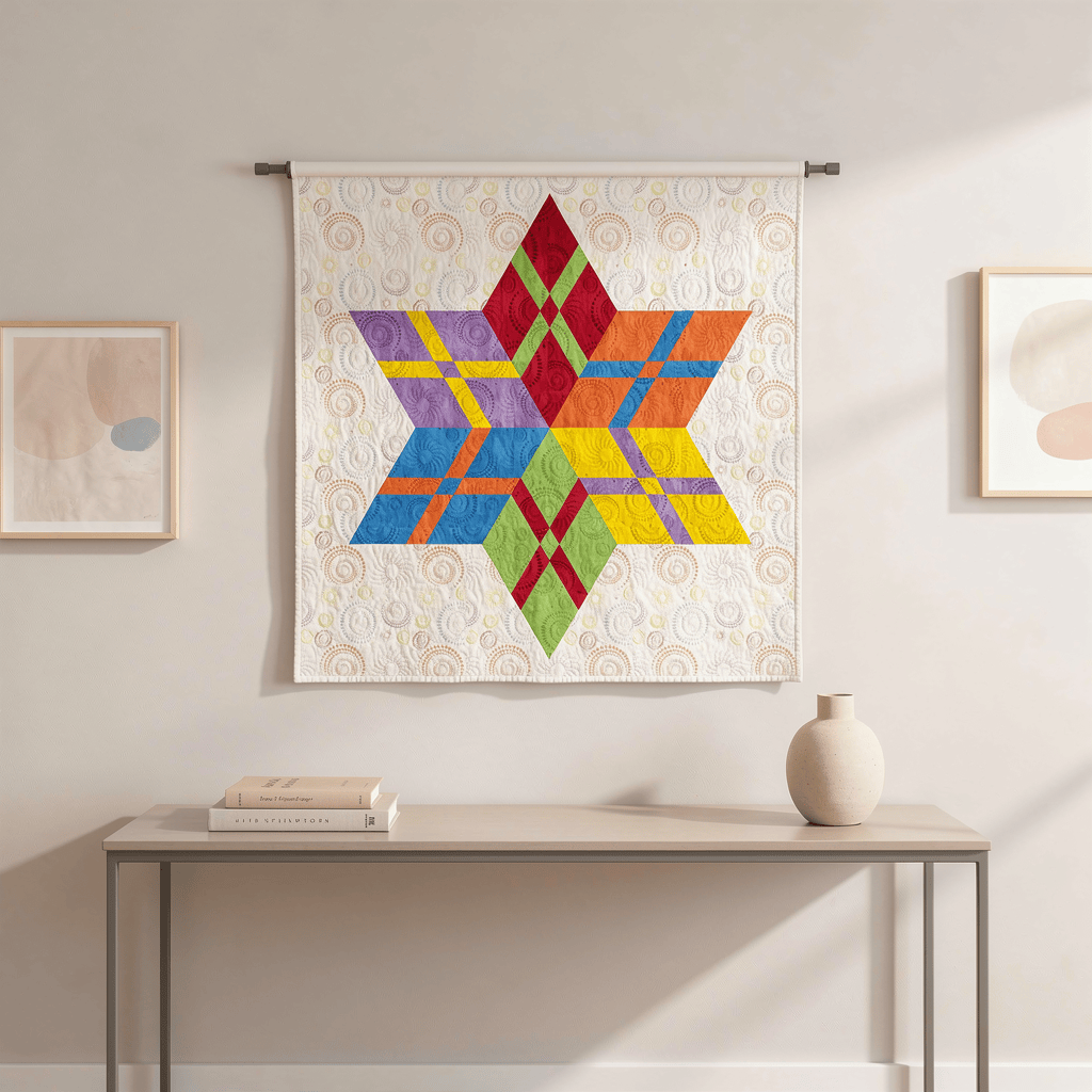 Woven Ribbon Star Quilt Kit WOVRIBSTARB-QK